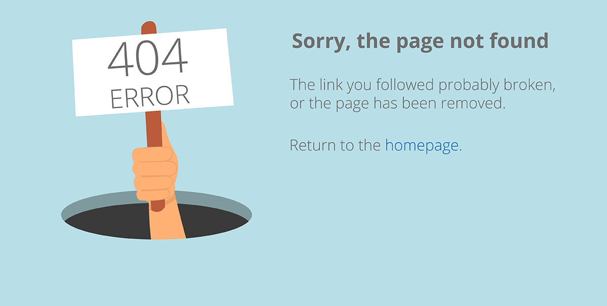 404 error message