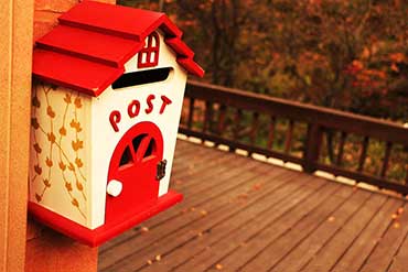 old fashioned domestic mailbox