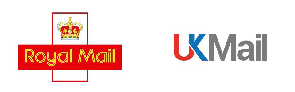 royal mail and uk mail logos